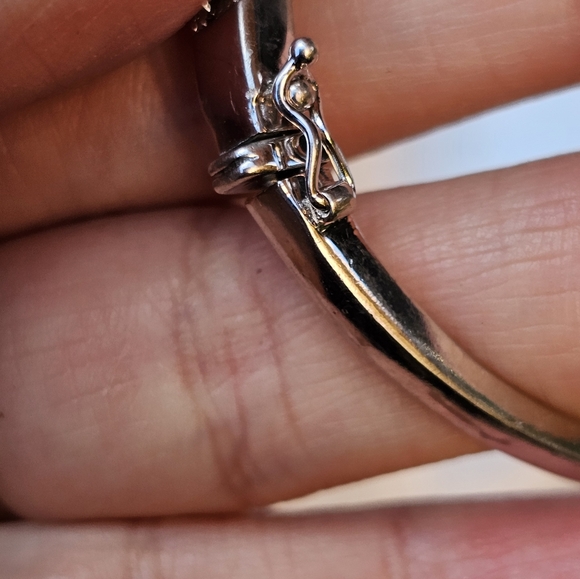 Sterling Rectangles Bangle - Picture 3 of 5